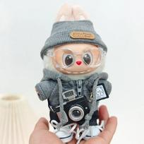 Labubu Lėlės Drabužiai Akademijos Šauni Šešėlio Uniformos Rinkinys 17 cm Pliušinės Lėlės Drabužių Aksesuarai Labubu I II Idolio Lėlė Sėdinti Vakarėlis no doll