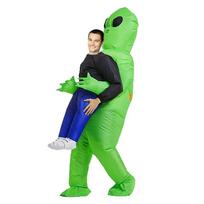 Helovino pripučiamas ateivio vaiduoklio kostiumas: Juokingas animacinis talismanas rekvizitas Child 125-150cm green