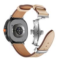 Aukščiausios kokybės odinis dirželis Samsung Galaxy Watch 8 Classic 46mm 8 44mm 40mm Aukščiausios klasės apyrankė Galaxy Watch 8-7 Ultra Watch 8 Classic 46mm gray