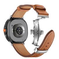 Aukščiausios kokybės odinis dirželis Samsung Galaxy Watch 8 Classic 46mm 8 44mm 40mm Aukščiausios klasės apyrankė Galaxy Watch 8-7 Ultra Galaxy Watch 7Ultra black