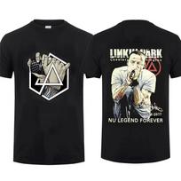 Linkin Park Subverts The End Flag Evoliucijos teorija Meteora 20-mečio Parko marškinėliai Nostalgiški vyrams moterims T-shirt Vintažiniai viršutiniai drabužiai L gray