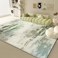 Modernūs žali dideli kilimai svetainės dekoravimui Namų minimalizmo kilimai Neslystantis miegamojo lovūgio kilimas Plaunamas sofos kilimėlis 60x90cm beige