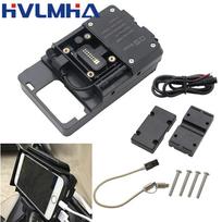 Skirta BMW R1250GS R1200GS ADV S1000XR F650GS F850GS F900R R1200RS Belaidis įkroviklis Greitas įkrovimas Mobiliojo telefono navigacijos laikiklis black