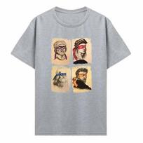 Paauglių Mutantų Vėžliukai  Vyriški trumpomis rankovėmis marškinėliai - Mutantų Ninja Juokingi Grafiniai apvaliu kaklu Cosplay Marškinėliai L beige