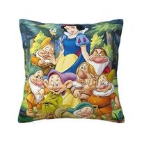 Disney Snieguolė ir septyni nykštukai Pagalvės užvalkalas Animacinis Fantazinis Filmas Anime Minkšta Prabangi Pagalvė Sofai Namų Dekoras 20x20Inch