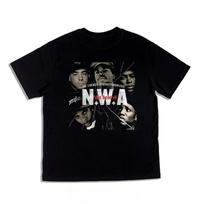 2025 naujas modelis Gang Rap Hip Hop N.W.A Grupės Albumo Spausdininiai Marškinėliai Apvaliu Kaklu Laisvo Punk Stiliaus Vyriški ir Moteriški Vasariniai Medvilniniai Spor L gray