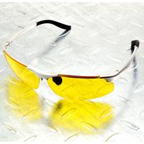 Cool Men Night Vision Al-mg lydinio be apvado poliarizuoti akiniai nuo saulės UV400 UV100% vyriški sportiniai akiniai nuo saulės lauke vairuojant žuvį white
