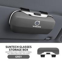 Skirta Volvo XC40 XC60 XC70 XC90 V40 V50 V60 V90 S40 S60 S90 C30 C440 Logotipo Aksesuarai Automobilio Skydelis Saulės Akiniai Akiniai dėklas Klipas Dėžutė pilka