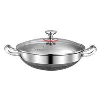 Double-sided Non-stick Honeycomb Wok for All Stovetops 34 cm