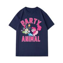 Vyriški Moteriški Mano Mažasis Pony Draugystė Yra Magija Pinkie Pie Linksmuolis Grafinis Marškinėlis Juodi Per dideli Y2k Drabužiai Pora Viršūnių XL blue