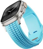 Guminė laikrodžio apyrankė Apple Watch Band Ultra 3 2 1 49mm Sportinis silikoninis apyrankė iWatch 11 10 9 8 SE 46mm 45mm 44mm Vyriškas dirželis 44mm 45mm 46mm blue
