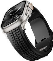 Guminė laikrodžio apyrankė Apple Watch Band Ultra 3 2 1 49mm Sportinis silikoninis apyrankė iWatch 11 10 9 8 SE 46mm 45mm 44mm Vyriškas dirželis 44mm 45mm 46mm gray