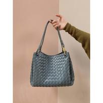 Odinė parašiuto pirkinių krepšio rankinė moteriška pintas rankinis peties crossbody daržovių krepšys didelis kelioninis mados trendas 21cm beige