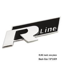 Suderinama su Volkswagen R-line: Metalinės grotelės lipdukas Dazhong Rline modeliui black