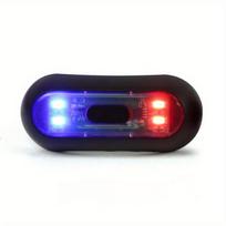 Motociklo šalmo galinis žibintas USB įkraunamas Modifikuotas dviračio šalmo žibintas Galinis žibintas Saugos signalas Įspėjamasis žibintas LED galiniai žibintai Black black