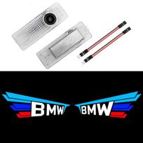 2x LED durų pasitikimo žibintai automobiliui BMW X1 X2 X3 X4 X5 X6 1 3 4 5 6 7 serijos M5 E90 E92 M3 E60 E61 E65 F01 F02 F10 F30 F48 G30 G38