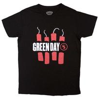 Green Day T-Shirt Dynamite New Black Official S red