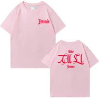 Aukštos Kokybės Kaip JENNIE Ruby Albumas Vienetinis Tour 2026 Spausdinti Trumparankoviai Marškinėliai Unisex Mados Marškinėliai Vyrams Moterims Medvilniniai Viršutiniai Drabužiai L juoda