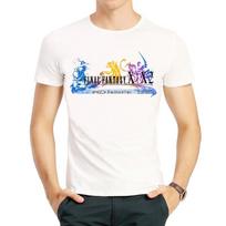 Final Fantasy X Marškinėliai Baltos Spalvos Vyriški Trumpomis Rankovėmis Final Fantasy 10 Logotipas Marškinėliai Viršutiniai Drabužiai Marškinėliai Žaidimas Ff Yuna marškinėliai M beige