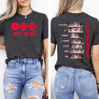 Apsaugotas turas 2026 marškinėliai BTS Arirang, BTS koncertinis marškinėlis, BTS Jin, Chuliganas, Linksmas marškinėlis Bts Arirang koncertinis marškinėlis Jin įkvėptas Chuliganas XL white