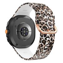 Spausdinta apyrankė Samsung Galaxy Watch 8 44mm 40mm 8 classic 46mm silikoninė sportinė correa Apyrankė Galaxy Watch 8 Juostos priedai Galaxy watch 8 44mm leopardas