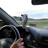 Dashboard Phone Mount 360 Degrees Rotation Phone Clip Stand Auto Clamp Car Navigation Bracket With Sliding Track Auto CHINA gray