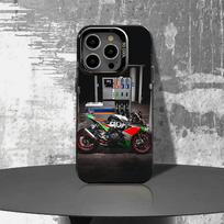 Motorcycle A-ApriliaES Phone Case For iPhone 16,15,14,13,12,11,Pro,XS,Max,Plus,Mini,SE4,E Black Matte Shockproof Cover iPhone12 black