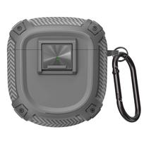 Apsauginis dėklas BOSE QuietComfort Ultra / QuietComfort Earbuds II dėklui Mygtukinis jungiklis QuietComfort 2 / Ultra ausinių dėklas pilka spalva