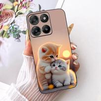 Dėl Motorola Moto G15 maitinimo dėklo Moto G17 mielas meilės širdelės dažytas dangtelis minkštas silikoninis dėklas Motorola G17 Power MotoG15 Fundas Moto G17 (G17 Power)