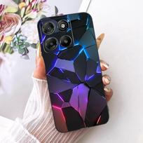 Dėl Motorola Moto G15 maitinimo dėklo Moto G17 mielas meilės širdelės dažytas dangtelis minkštas silikoninis dėklas Motorola G17 Power MotoG15 Fundas Moto G15 (G15 Power)