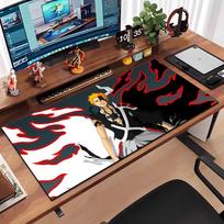 Anime Bleach Pelės Kilimėlis Didelis Neslystantis Guminis Žaidimų Pelės Kilimėlis Patvarus Stalo Kilimėlis Storas Siūlės Kraštas Tinka Biurui Ir Žaidimams 600x300x2mm