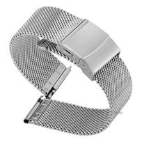 Universal Milanese Stainless Steel Strap for DW 1.0mm 0.6mm Mesh Watch Band Wrist Belt Bracelet 12 14mm 16mm 18mm 20mm 22mm 24mm 24mm white
