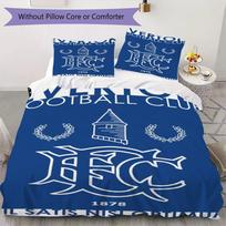Everton FC Rašto Patalynės Komplektas Antklodės Užvalkalas Pagalvės Užvalkalas Namų Dekoras Gimtadienio Dovana (1 * antklodės užvalkalas + 2 * pagalvės užvalkalai be šerdies)39 135x200cm white