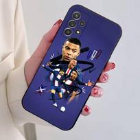 Futbolo S-Star M-MbappeS-S telefono dėklas, skirtas Samsung S25,S24,S21,S22,S23,S30,Ultra,S20,Plus,Fe,Minkšto silikono juodas dangtelis Samsung S24fe black