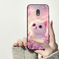 Apsauga Nokia 215 4G dėklas Nokia 225 4G smūgiams atsparus minkšto silikono galinis dangtelis TPU telefono dėklas Gėlė Katė Apsaugantis nuo dulkių Bamperis Nokia 225 4G-1