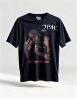 Tupac 2Pac retro stiliaus 90-ųjų juodi Unisex marškinėliai Atnaujinti marškinėliai Unisex marškinėliai M black