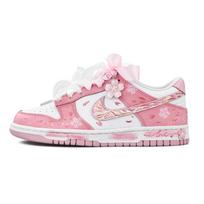 Nike Dunk Atsparūs dilimui, Lengvi ir kvėpuojantys žemi krepšinio batai Moteriški Rožiniai FB9109-125(Komanda1491-) 38.5 white