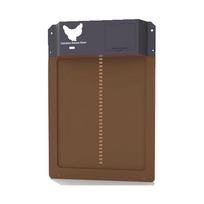 Šviesai jautrios automatinės vištidės durys namų ūkiui Brown Coop Door No Logo gray