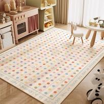VIKAMA Vaikų Kambarys Kūdikio Žaidimų Kilimas Svetainė Ropojimo Kilimėlis Miegamojo Skaitymo Kampelis Animacinis Kilimas Namų Dekoras 80cm x 120cm beige