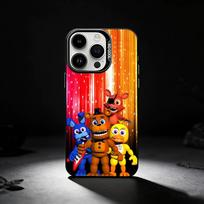 F-Five Nights At Freddy-s Phone Case For iPhone 17,16,15,14,13,12,11 Plus,Pro Max,XS,Colored silver phone case iPhone17 red
