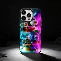F-Five Nights At Freddy-s Phone Case For iPhone 17,16,15,14,13,12,11 Plus,Pro Max,XS,Colored silver phone case iPhone15plus