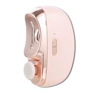 Electric Nail Clipper with LED Multi-functional Fingernail Kids Adults Seniors Light Portable File Cutter Polisher rožinė