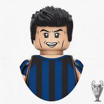 Pasaulio futbolo žvaigždės Futbolo žaidimo žaidėjai Statybiniai kaladėlių minifigūrėlių rinkinys Surinkite kaladėles Veiksmo figūrėlės Modelio žaislai beige