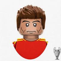 Pasaulio futbolo žvaigždės Futbolo žaidimo žaidėjai Statybiniai kaladėlių minifigūrėlių rinkinys Surinkite kaladėles Veiksmo figūrėlės Modelio žaislai brown