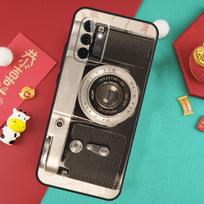 Retro fotoaparato dėklas, vintage, skirtas Samsung Galaxy A56 A36 A26 A16 A06 A13 A33 A53 A15 A35 A55 A34 A54 A12 A32 A52 A17 Samsung A26 black