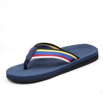 Fashion Slippers Mens Flip Flops Hot Sale Big Size 48 49 50 Casual Non Slip Holiday Beach Shoes Indoor Outdoor Chanclas Hombre 47 mėlyna