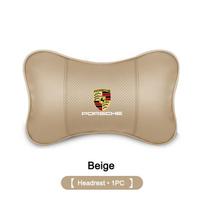 KWPV2 Automobilio Emblemos Sėdynės Galvos Atramos Kaklo Pagalvėlė Porsche 911 918-Spyder 928 944 968 Boxster Carrera-GT Cayenne Macan Panamera Priedas