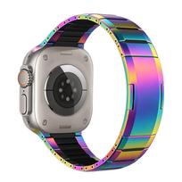 Nerūdijančio plieno apyrankė Apple Watch Ultra 3/2 49mm 11 10 9 8 7 46mm 45mm 42mm 41mm Silikoninė Metalinė apyrankė IWatch 6 5 SE3 44mm 44/45/46/49MM įvairiaspalvis/juoda