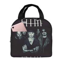 Him Band Washed Him Ville Valo Razorblade Romance Insulated Lunch Bag for Kids School Cooler Thermal Food Box Tote Lunch Boxes One Size