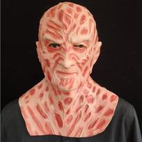 Freddy Prieš Jasoną Su Freddy Krueger Latekso Kaukės Ir Pirštinės Rinkinys Helovino Kostiumų Šventei Mask beige